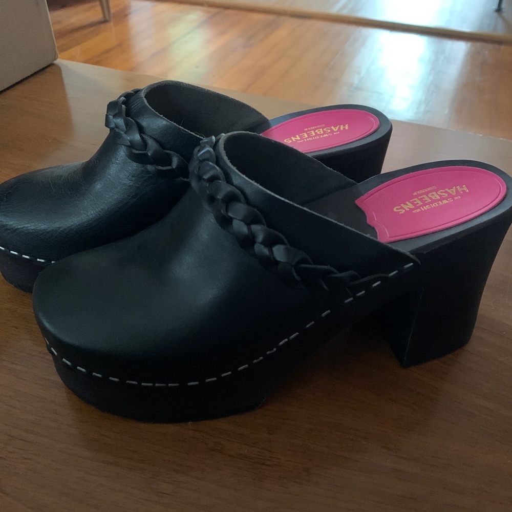 Swedish Hasbeens Laila Clog NWOT
